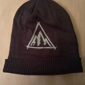 Marmot Black Knit Beanie with Logo Patch